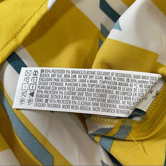 Forever 21 Satin Geo Striped Maxi Dress MEDIUM - Picture 13 of 15